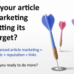 Best advices for an article marketing campaign