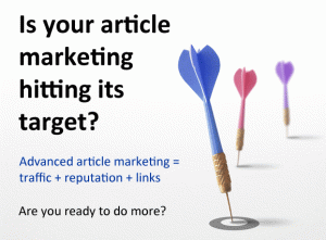 Best advices for an article marketing campaign